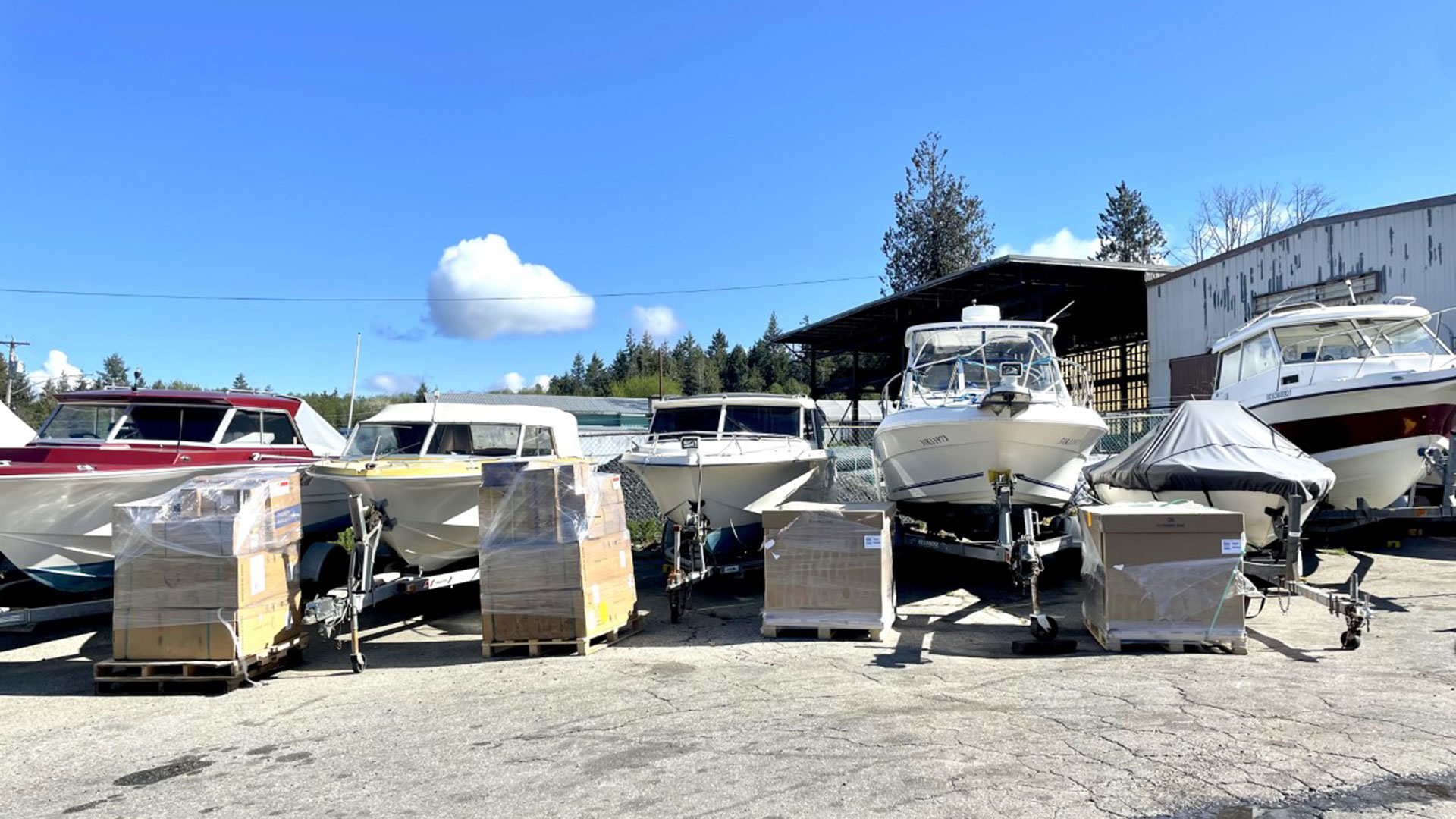 McDonald Marine Powell River service yard